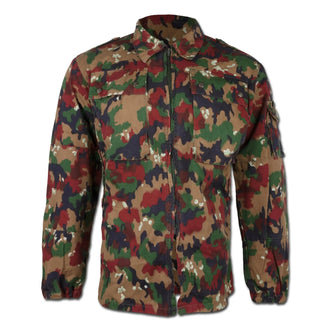 Original Schweizer Feldjacke M83 Alpentarn gebraucht