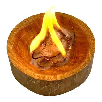Zunderschale aus Eiche holz