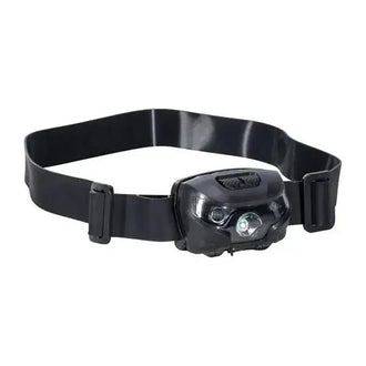 Stirnlampe wiederaufladbar schwenkbar schwarz