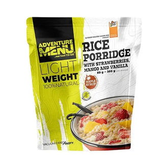 Lightweight Reisbrei mit Erdbeere Mango Vanille