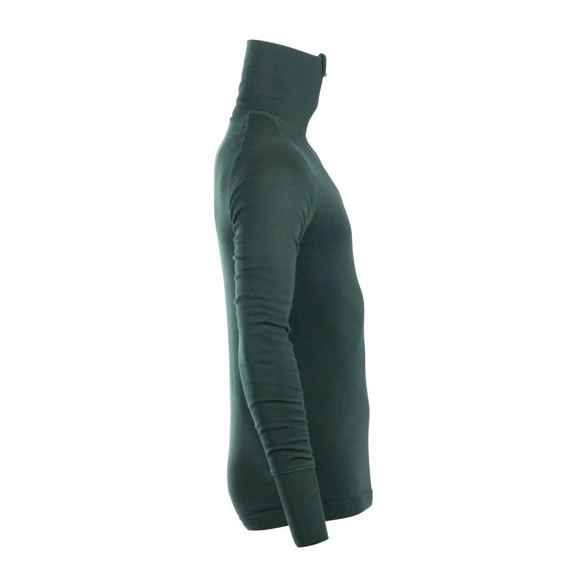 brynje-longsleeve-arctic-double-zip-polo-gruen-ansicht-3