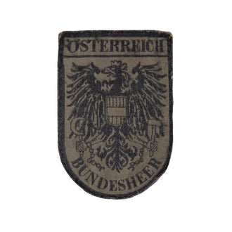 ÖBH Nationalitätsabzeichen Bundesheer gewebt gebraucht