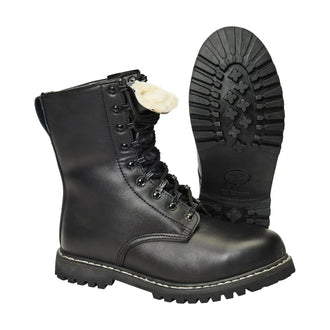 Springerstiefel mit Stahlkappe und Futter