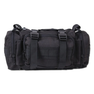 Schultertasche  Tactical schwarz