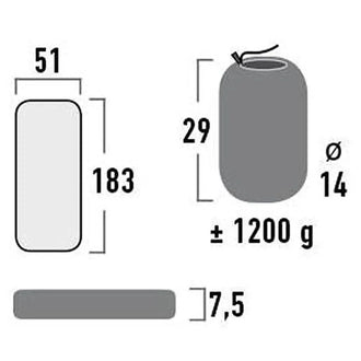 Leichtgewicht Komfort-Matratze Dayton dark grey