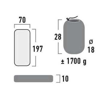 Leichtgewicht Komfort-Matratze Dayton XL dark grey
