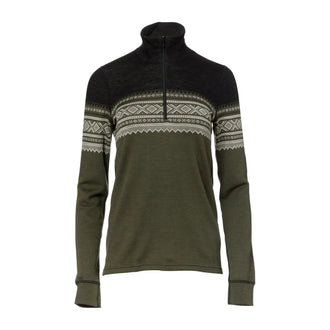 Pullover DesignWool Marius Mock Neck Zip nordmarka Frauen