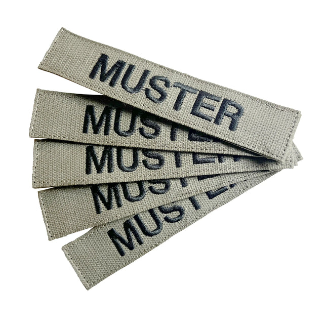 ASMC Namensbänder 5er Set Foliage gestickt auf Textil - ASMC