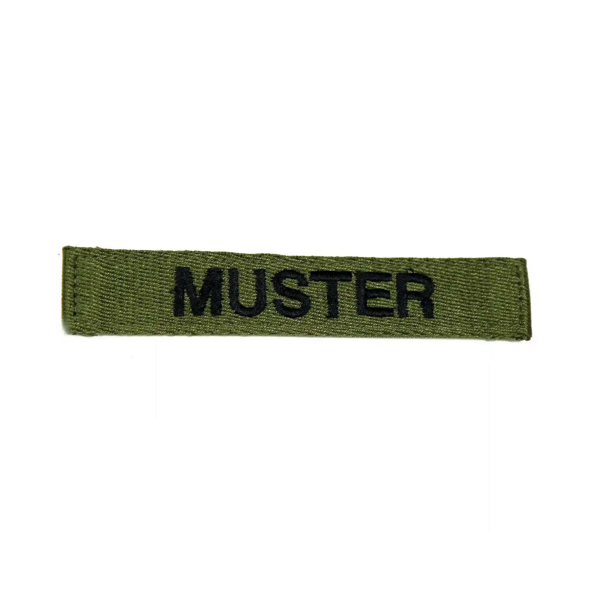 Namensbänder 5er Set Foliage Schwarz gestickt auf Textil