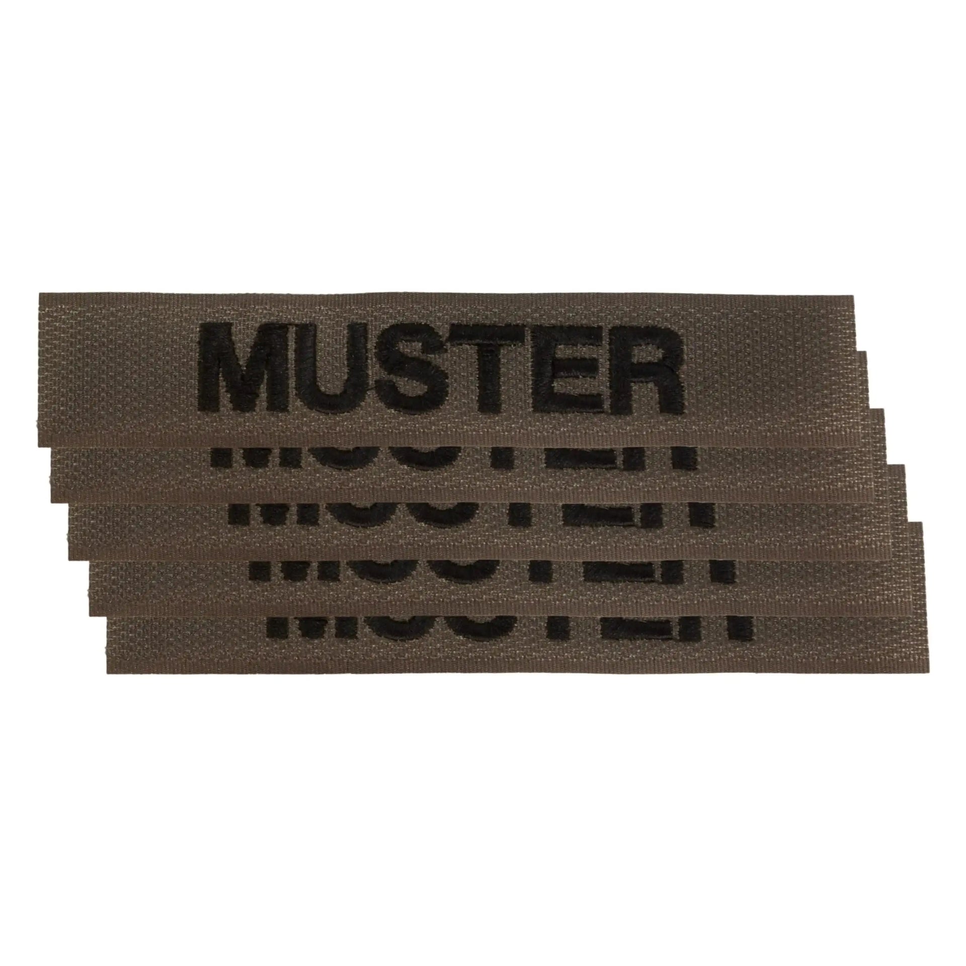 ASMC Namensbänder 5er Set Coyote Braun - ASMC