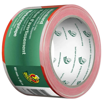 Warnband 60 mm x 66 m rot weiß