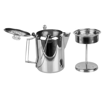 Kaffekanne mit Perkolator Edelstahl