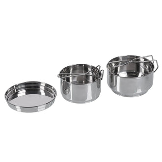 Tschechisches Kochgeschirr Edelstahl 2er Set