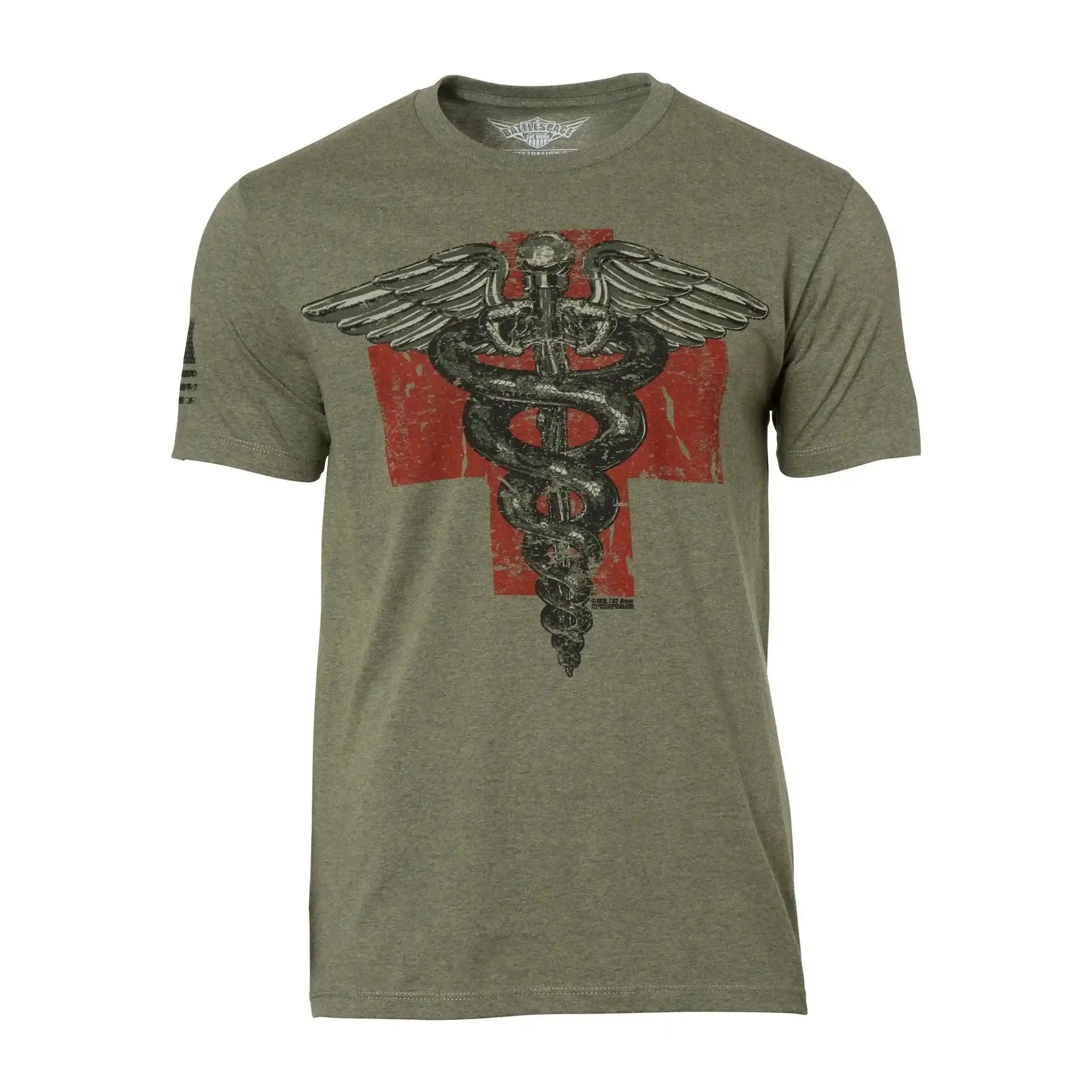 7-62-design-t-shirt-vintage-medic-heather-mil-green-ansicht-1