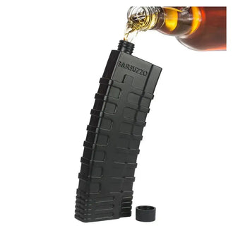 Flachmann AR-Magazin schwarz