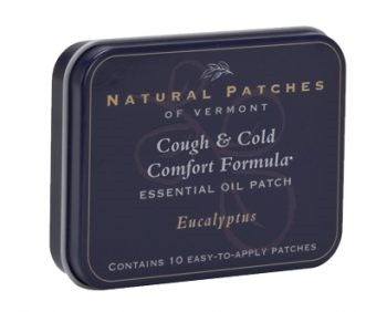 Cough and Cold Essential Oil Patch - 10 Pack Tin