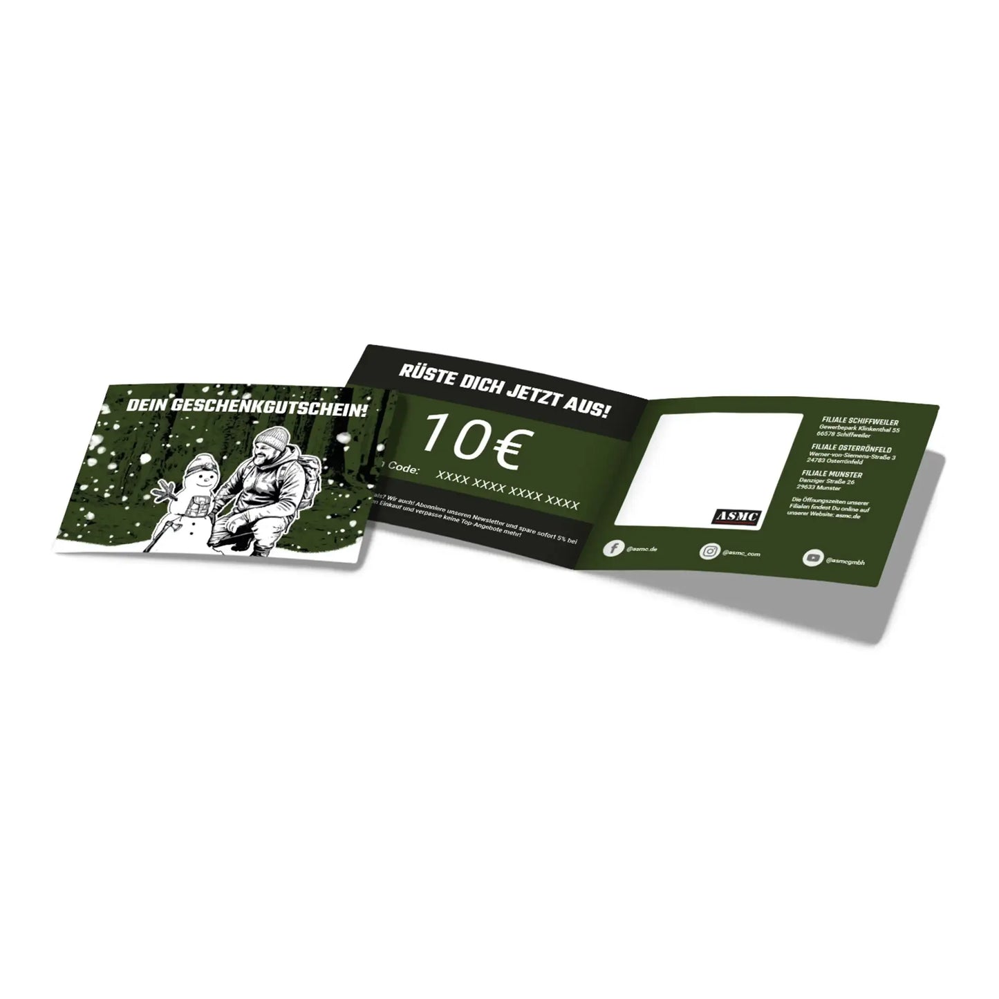 ASMC Geschenkgutschein Weihnachten zum Ausdrucken - ASMC
