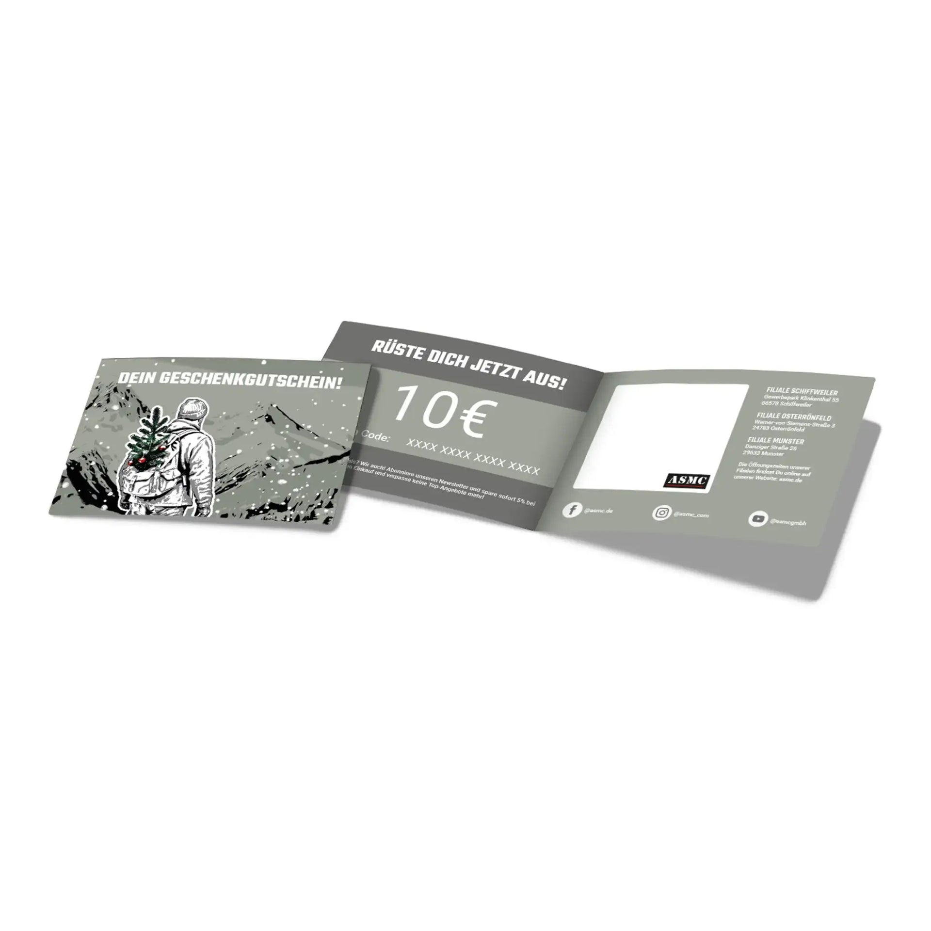 ASMC Geschenkgutschein Weihnachten zum Ausdrucken - ASMC